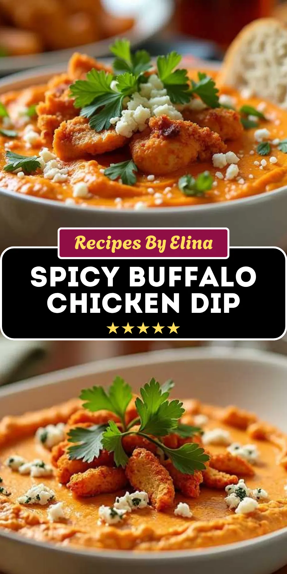 Spicy Buffalo Chicken Dip