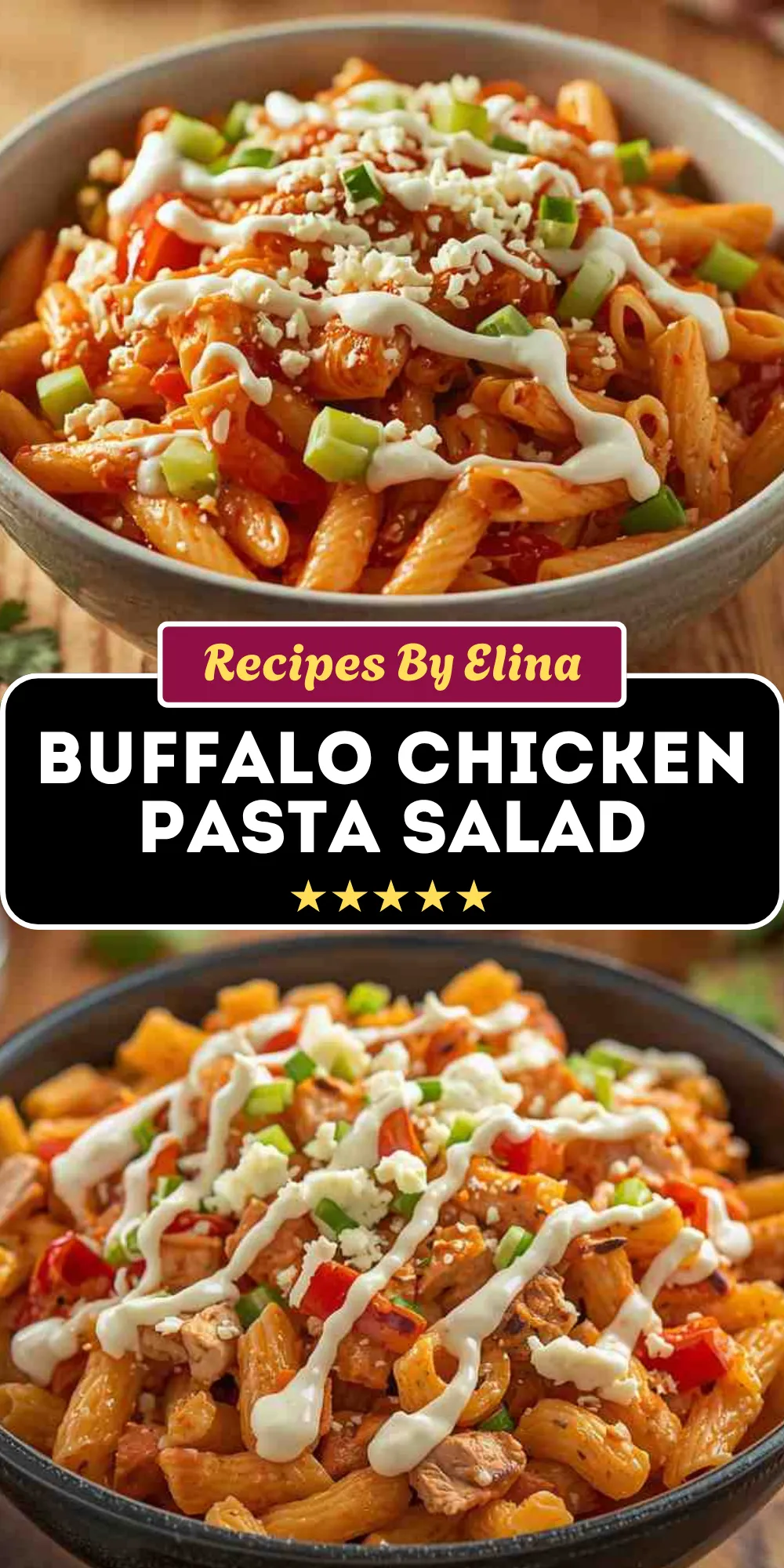 Spicy Buffalo Chicken Pasta Salad