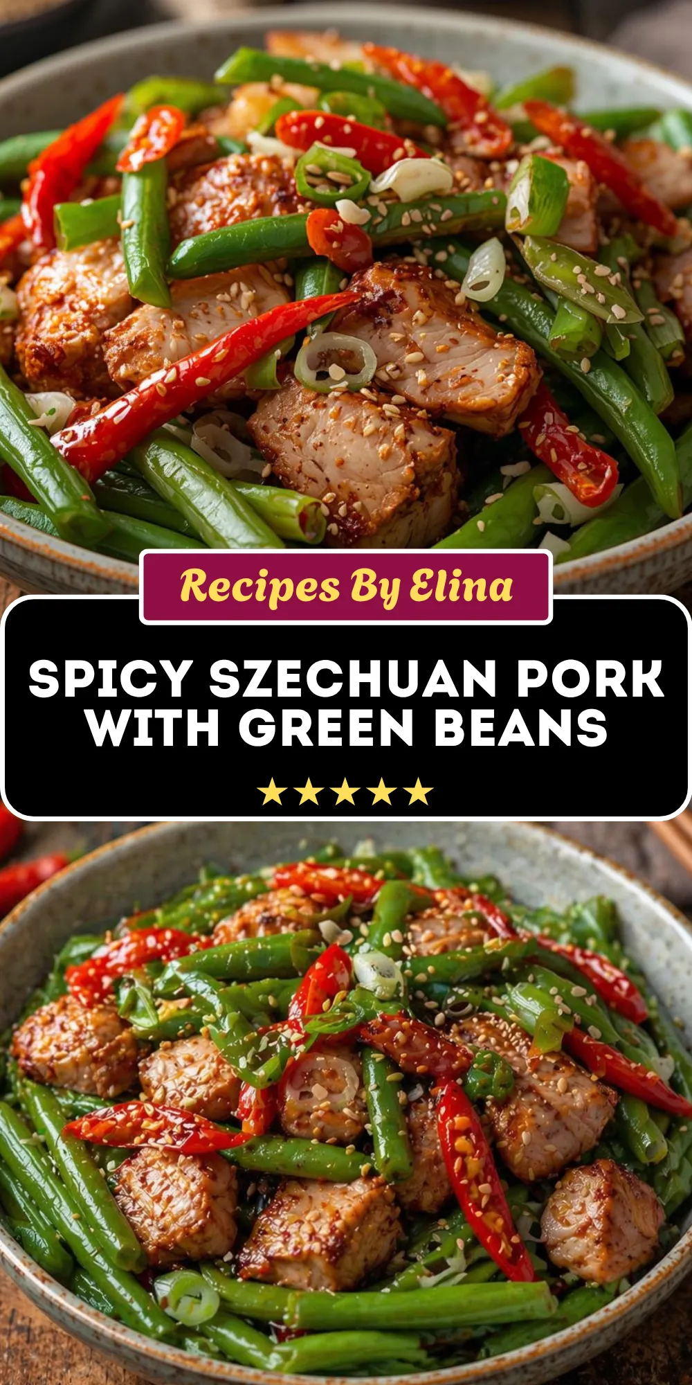 Spicy Szechuan Pork with Green Beans