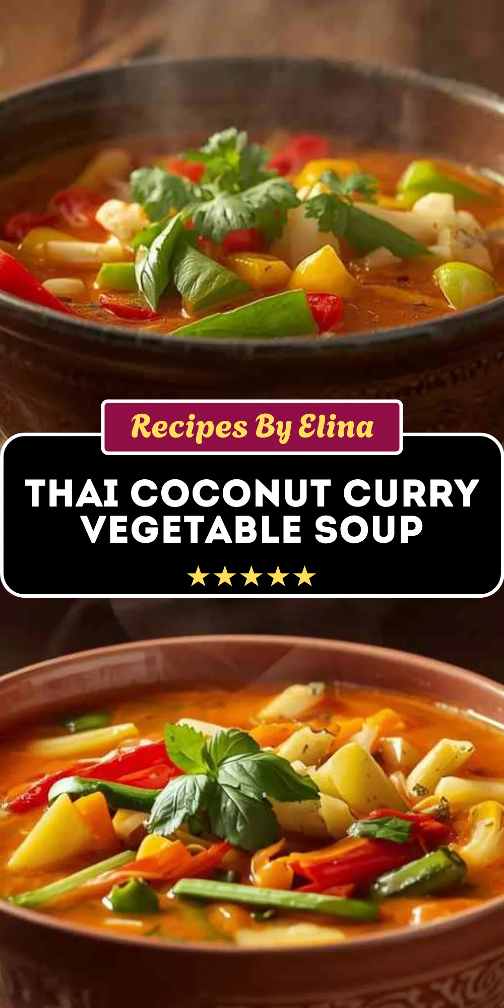 Thai Coconut Curry Vegetable Soup
