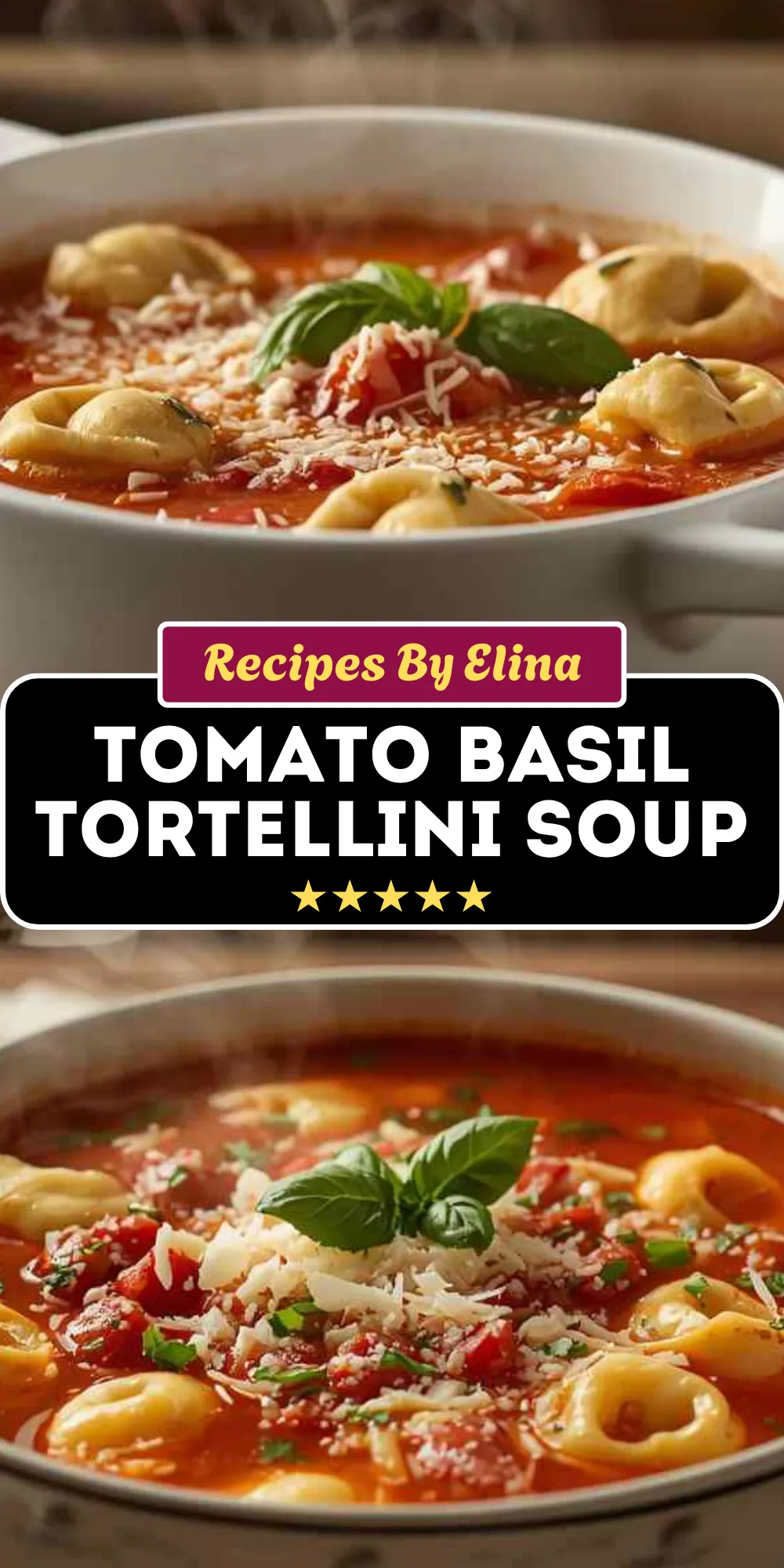 Tomato Basil Tortellini Soup