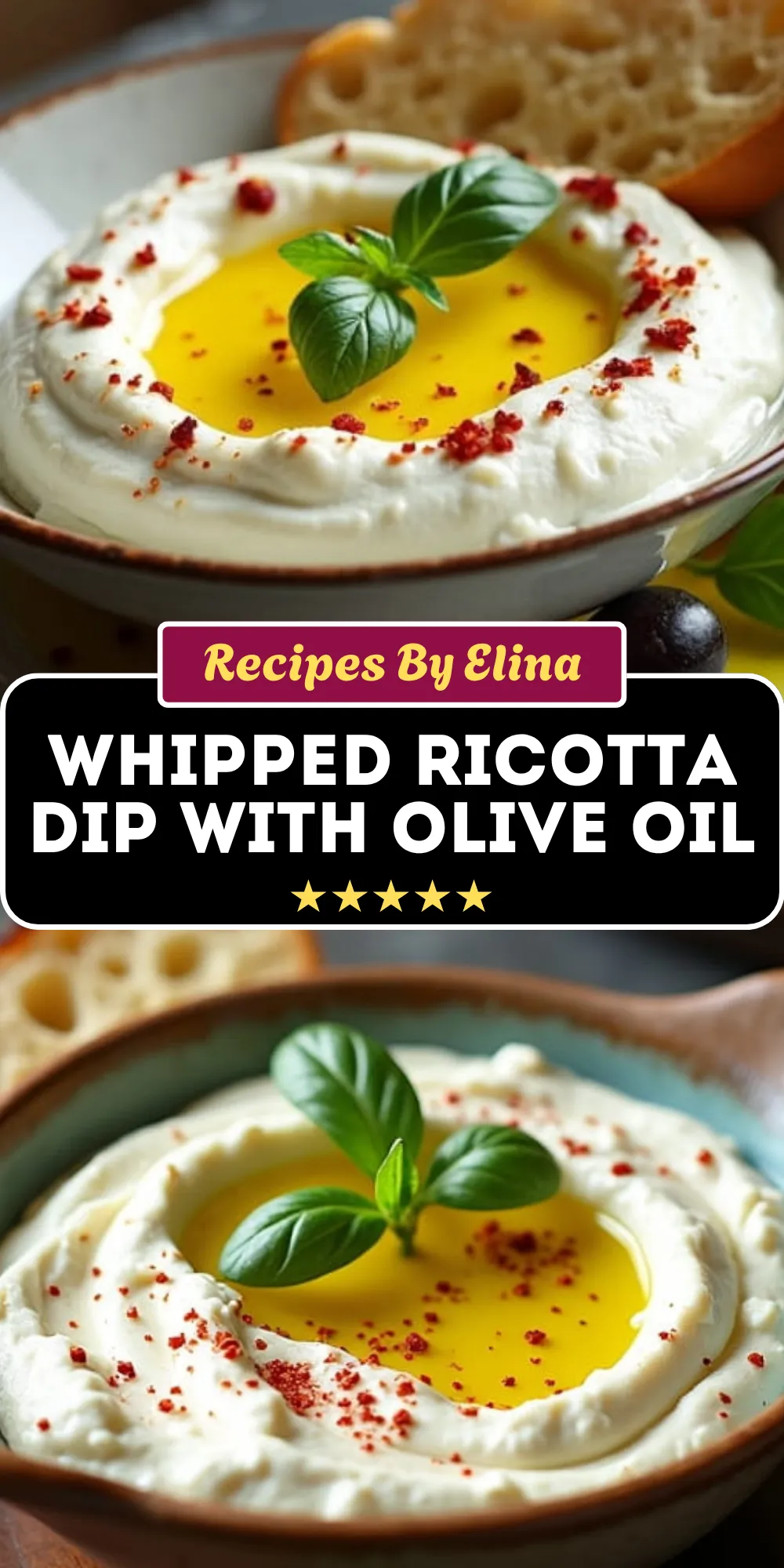 Whipped Ricotta Dip with Olive Oil