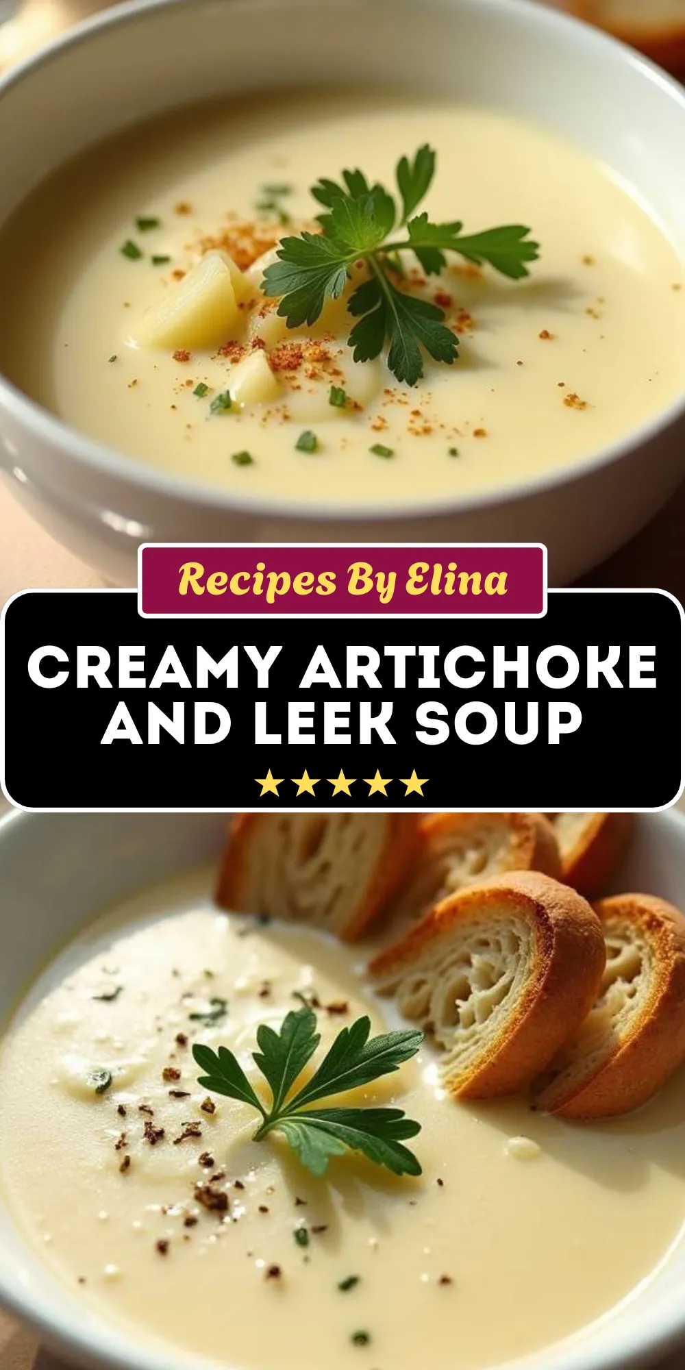 Creamy Artichoke and Leek Soup