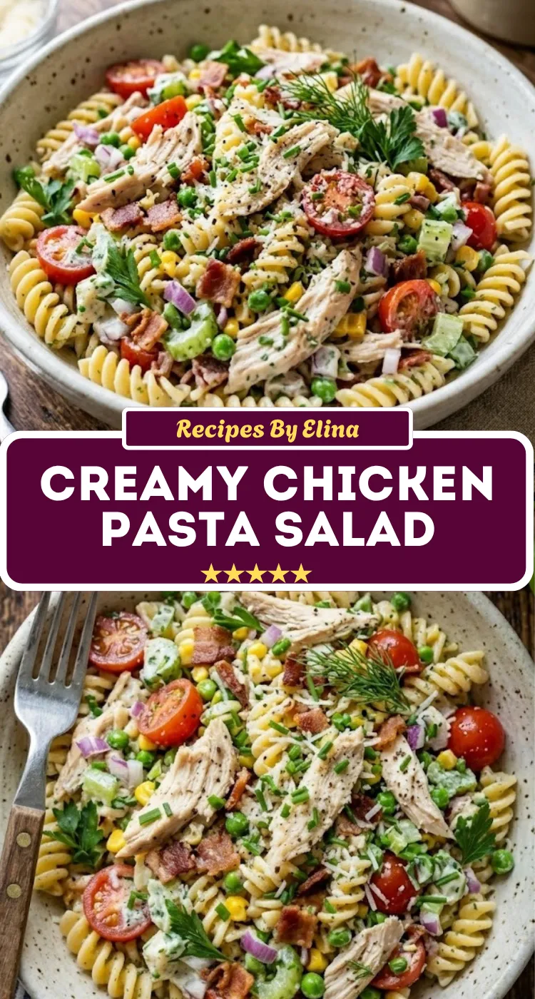Creamy Chicken Pasta Salad