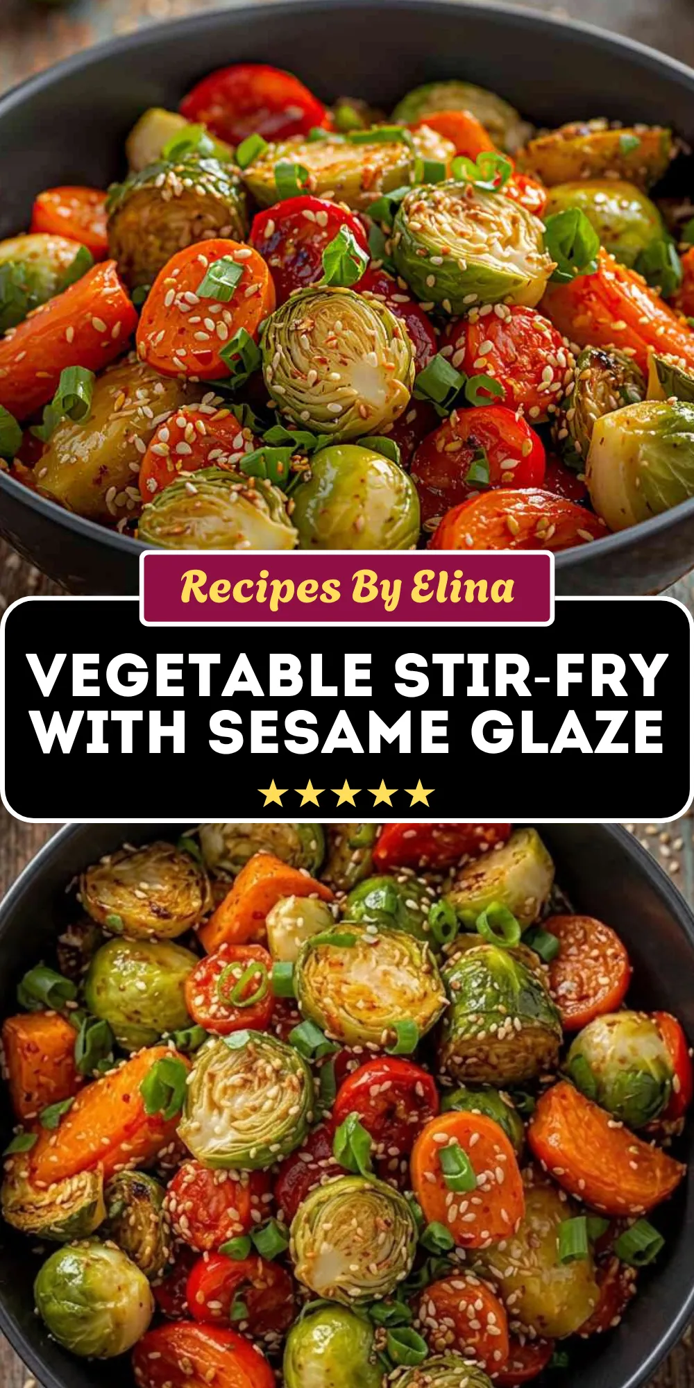 Fall Vegetable Stir-Fry with Sesame Glaze