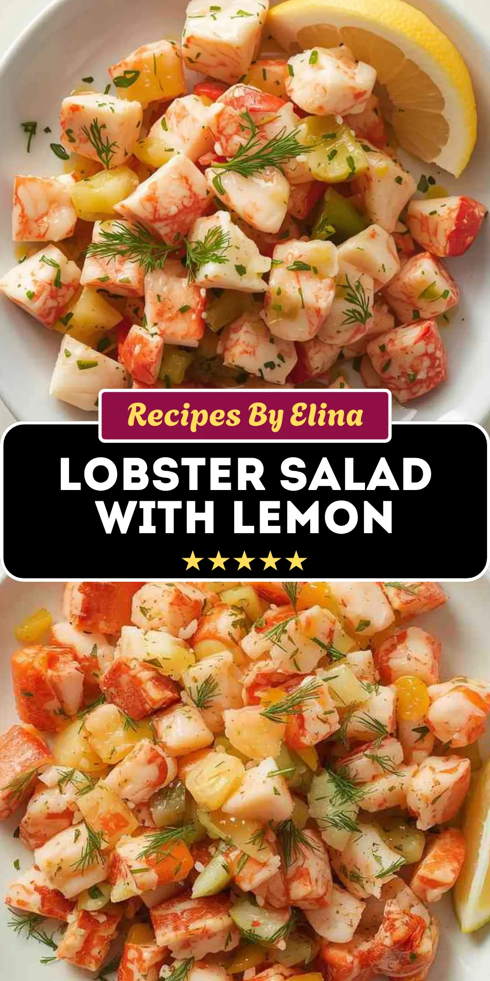 Lobster Salad with Lemon Dill Dressing