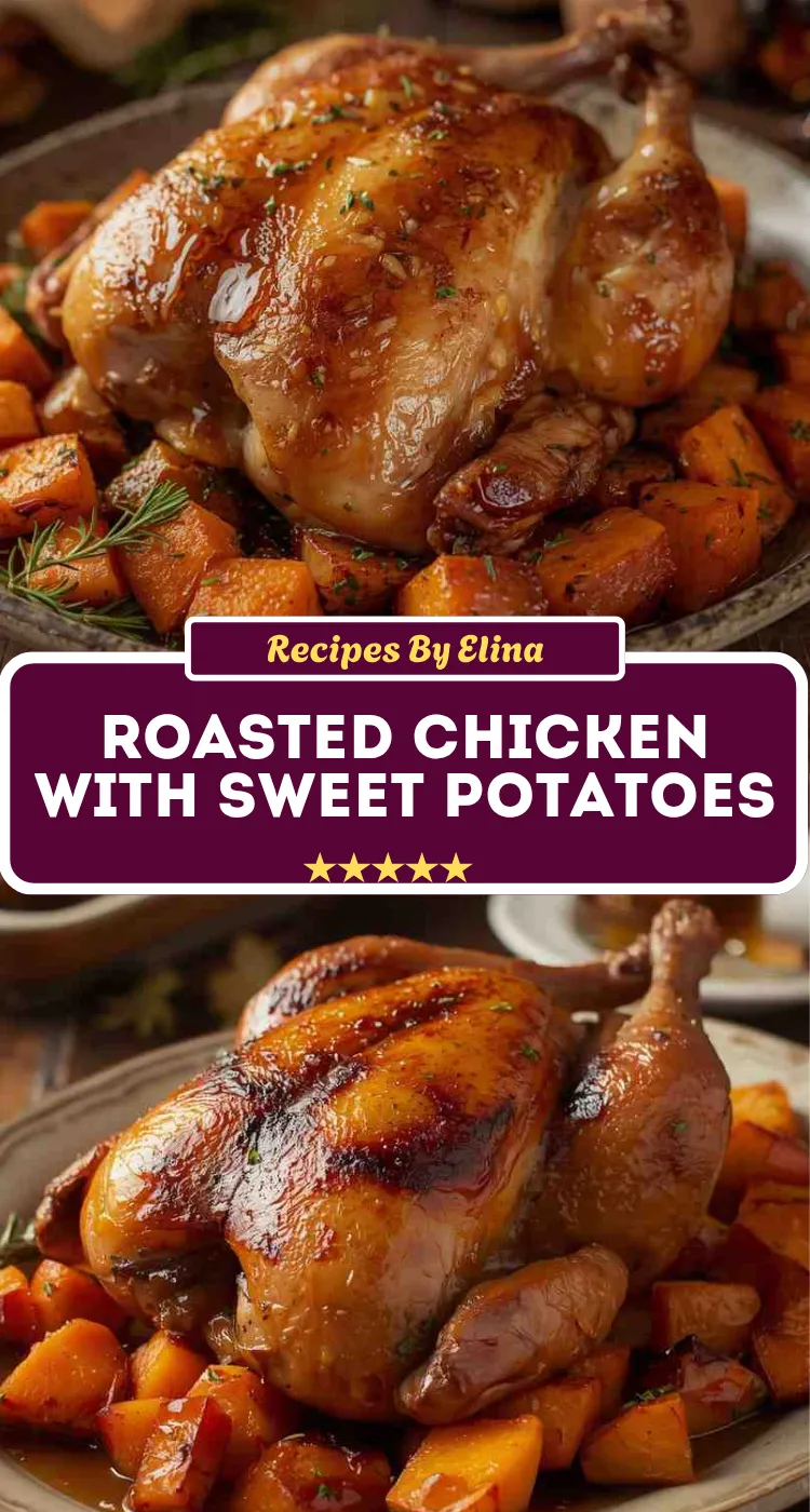 Maple Roasted Chicken with Sweet Potatoes
