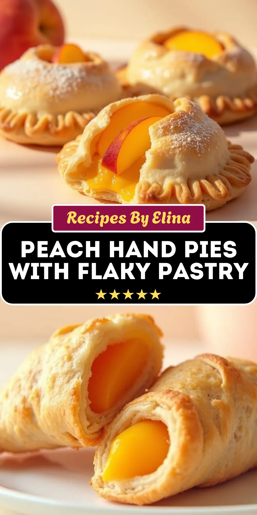 Peach Hand Pies with Flaky Pastry