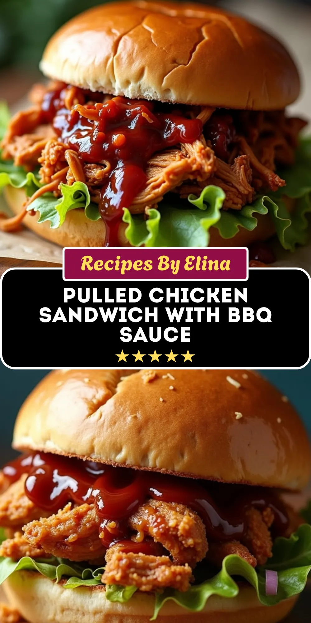 Pulled Chicken Sandwich with BBQ Sauce