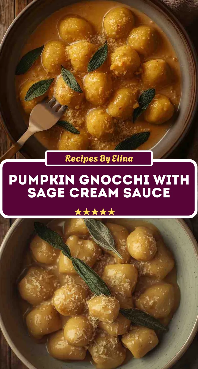 Pumpkin Gnocchi with Sage Cream Sauce