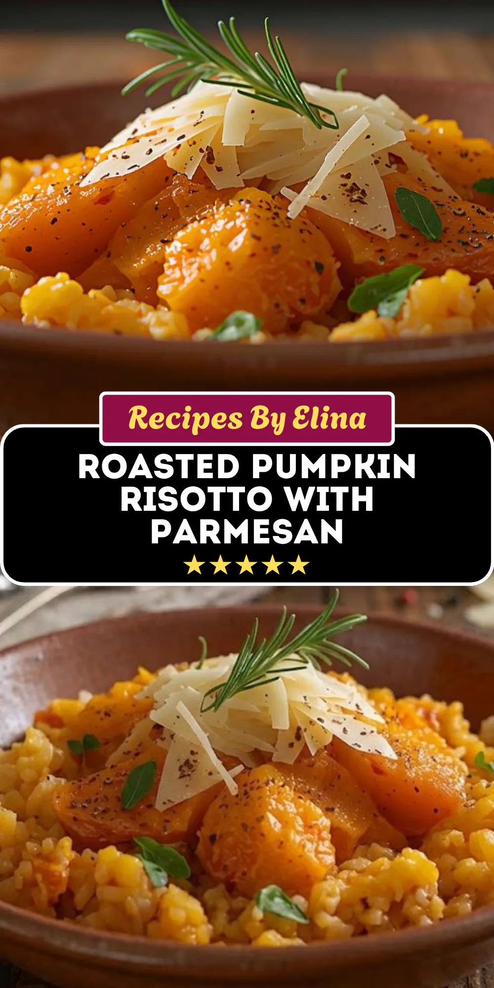 Roasted Pumpkin Risotto with Parmesan