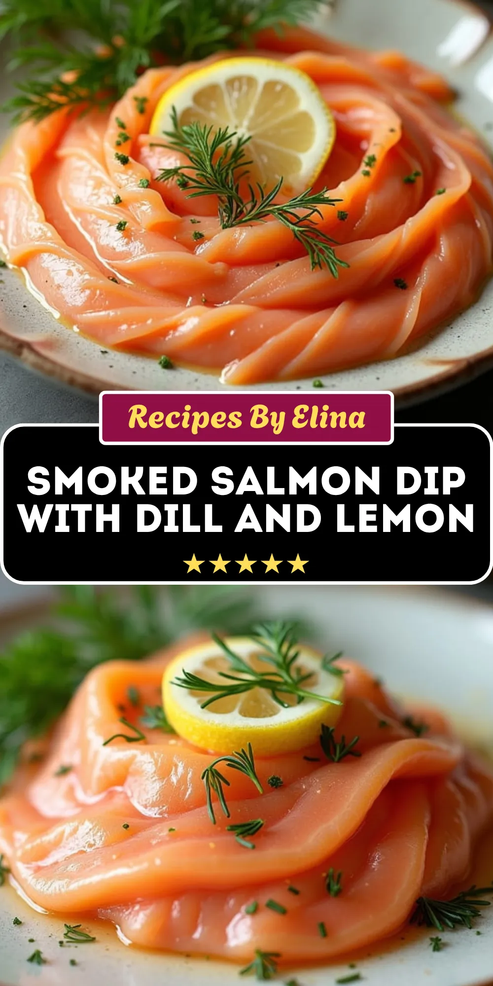 Smoked Salmon Dip with Dill and Lemon