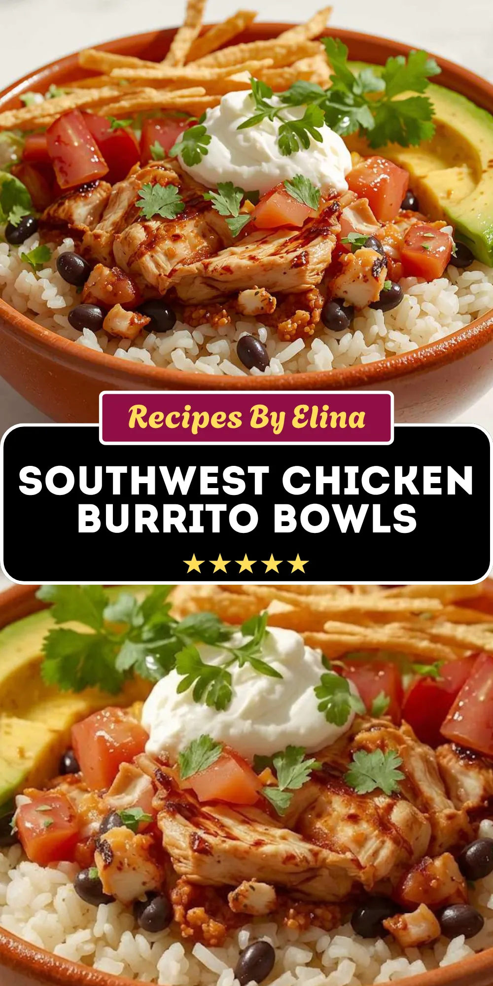 Southwest Chicken Burrito Bowls