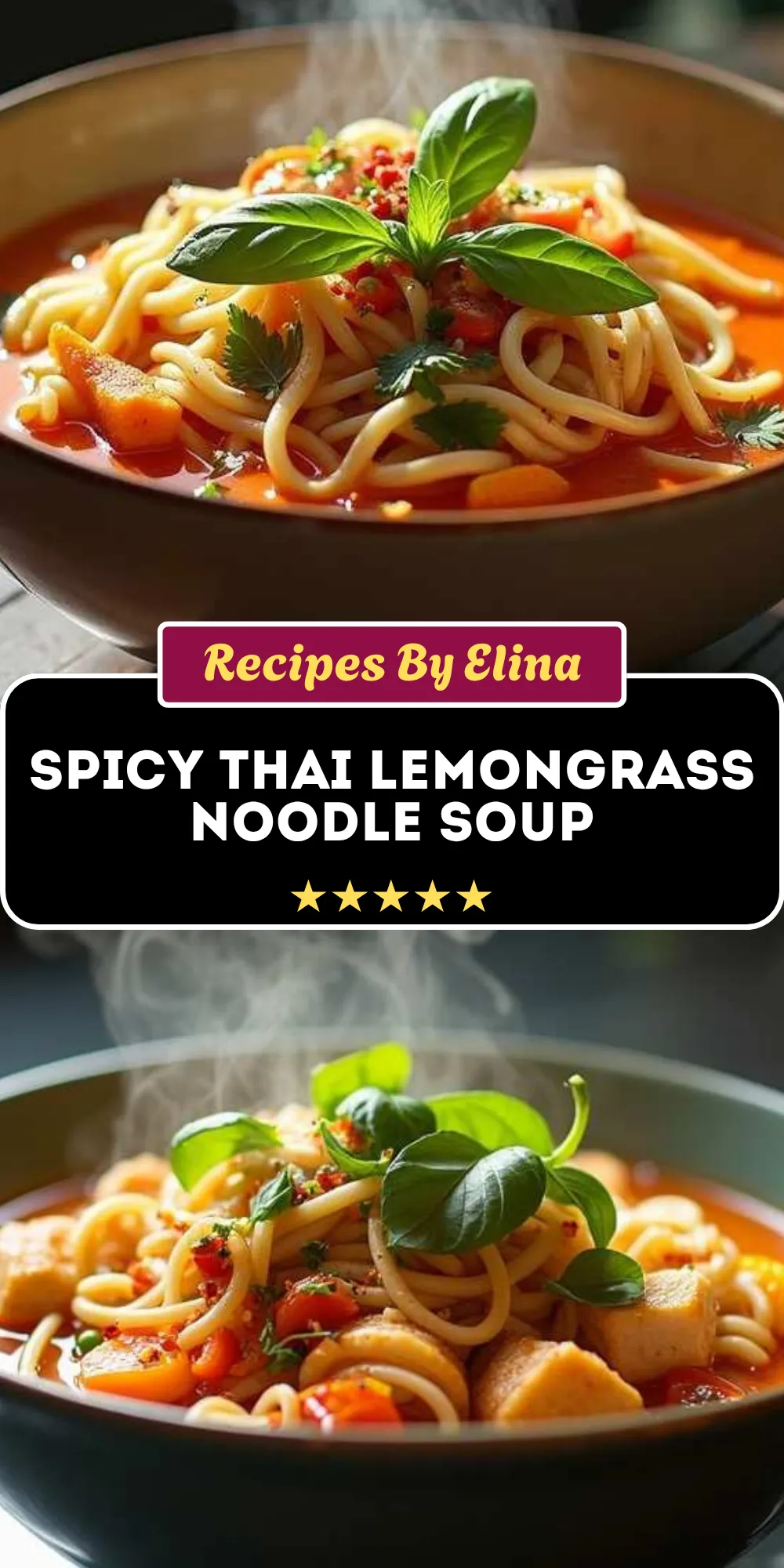 Spicy Thai Lemongrass Noodle Soup