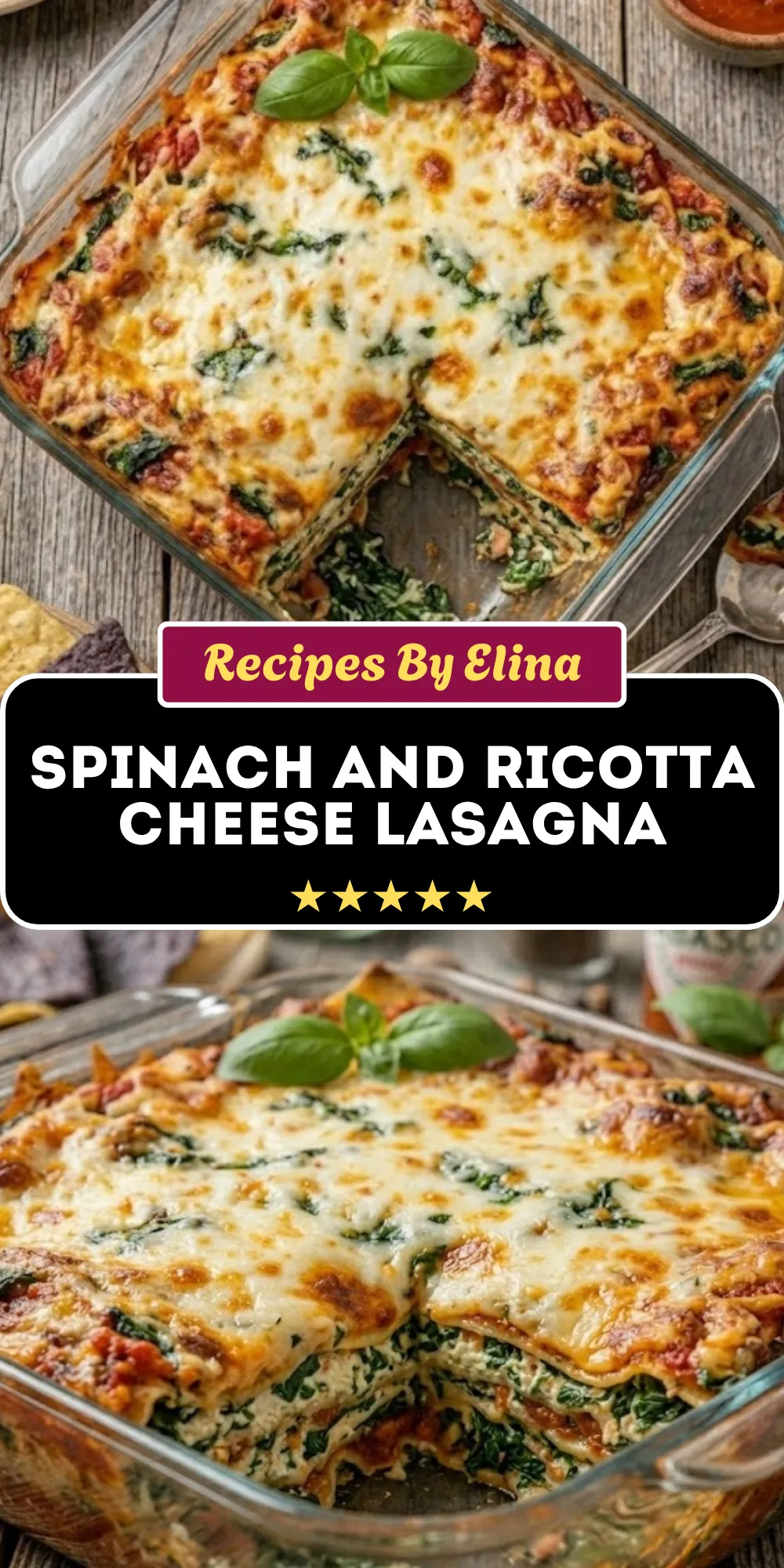 Spinach and Ricotta Cheese Lasagna