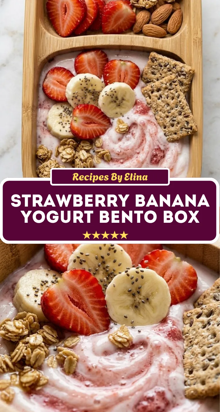 Strawberry Banana Yogurt Bento Box