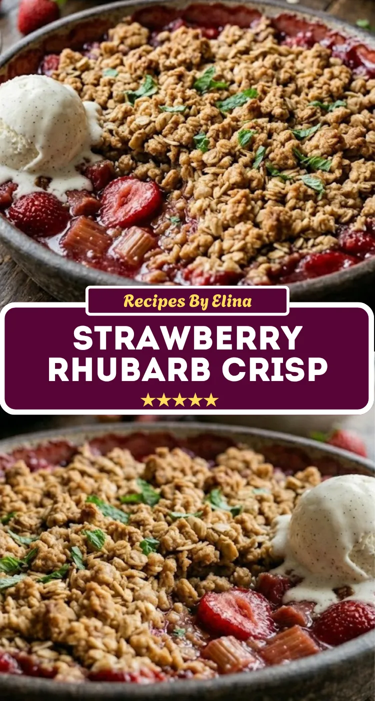 Strawberry Rhubarb Crisp