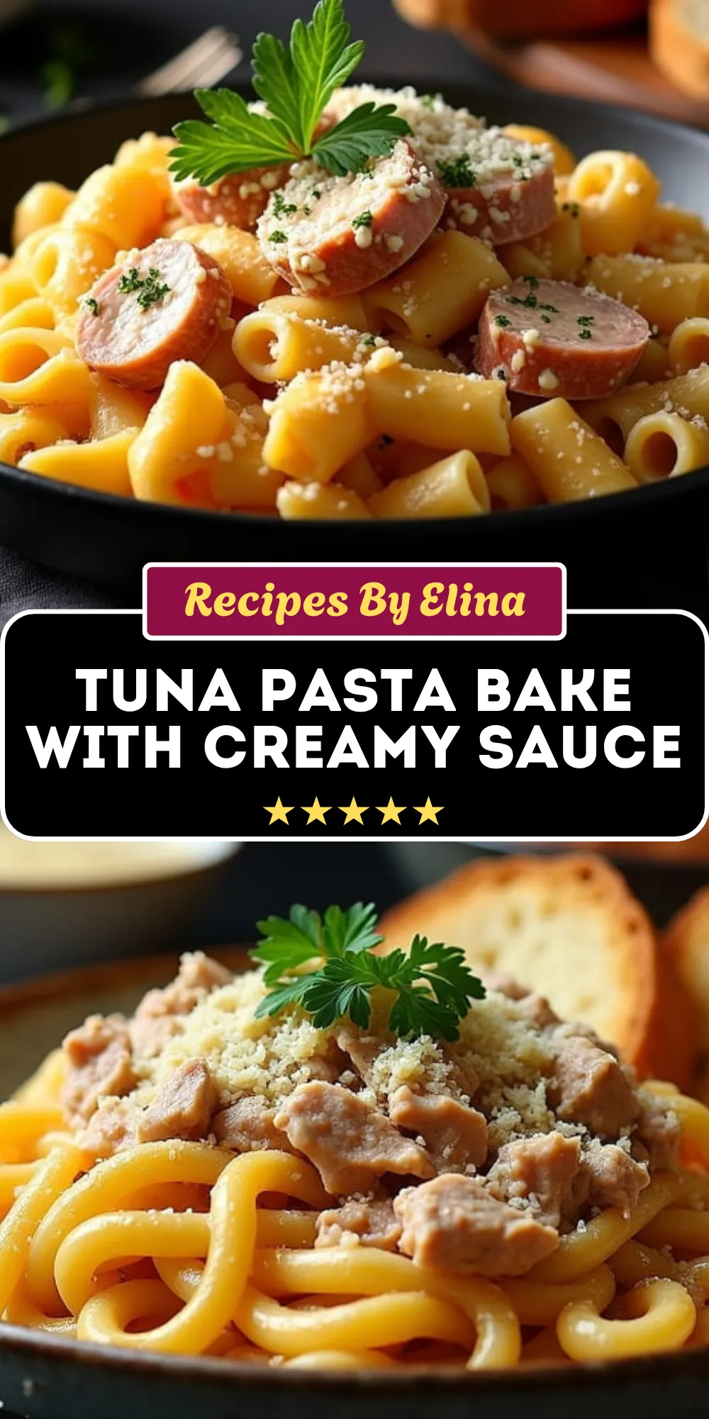 Tuna Pasta Bake with Creamy Sauce