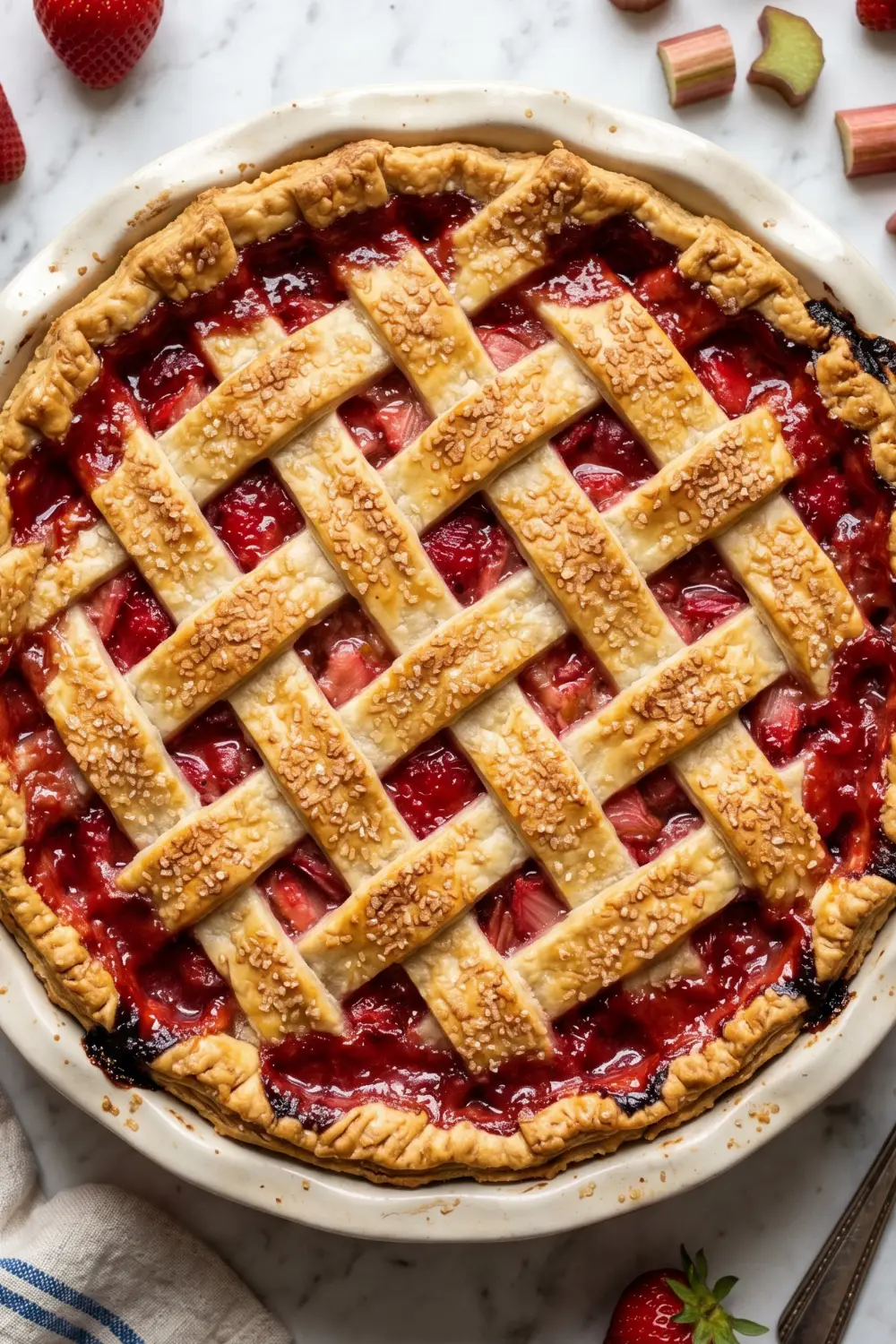 Classic Strawberry Rhubarb Pie Recipe