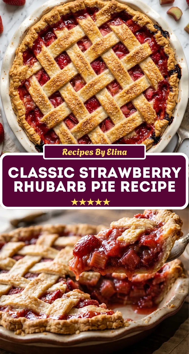 Classic Strawberry Rhubarb Pie Recipe
