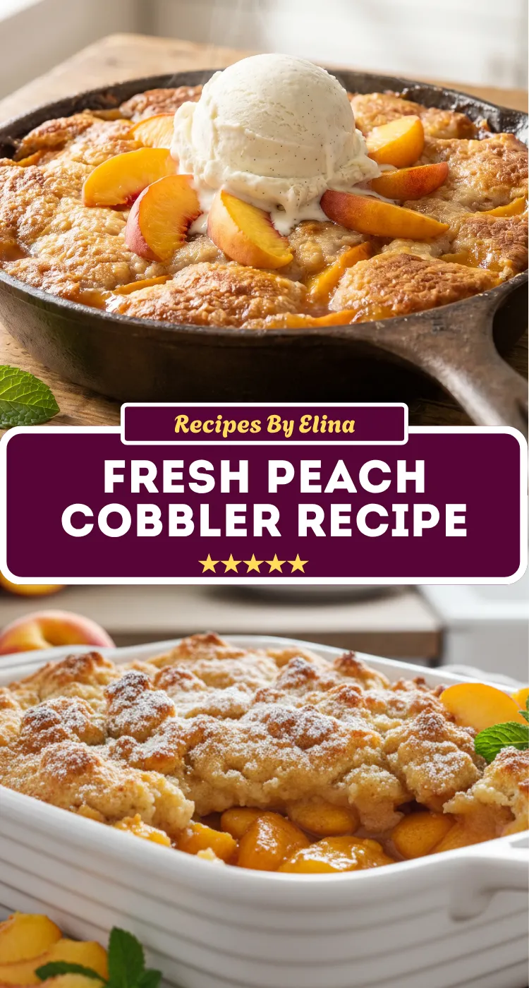 Fresh Peach Cobbler Recipe