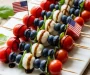 Patriotic Caprese Skewers