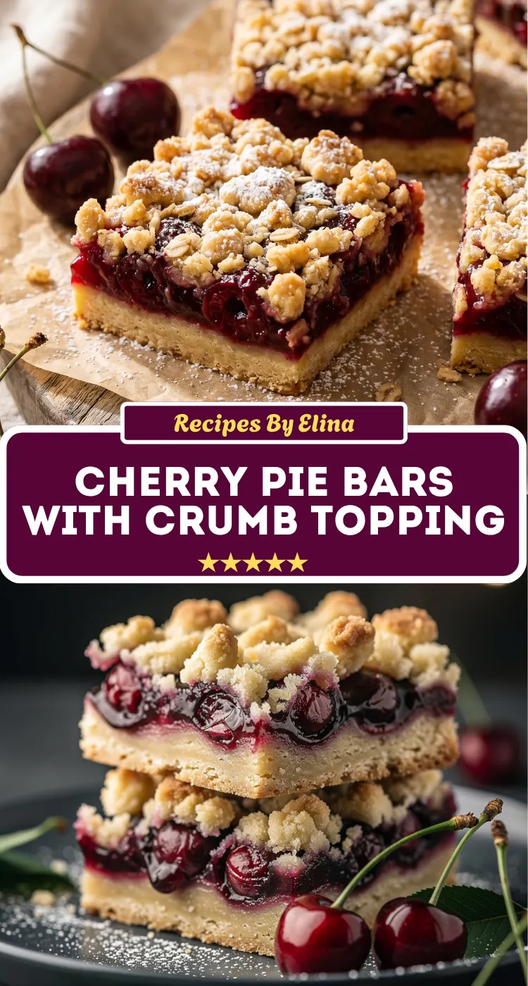 Cherry Pie Bars with Crumb Topping