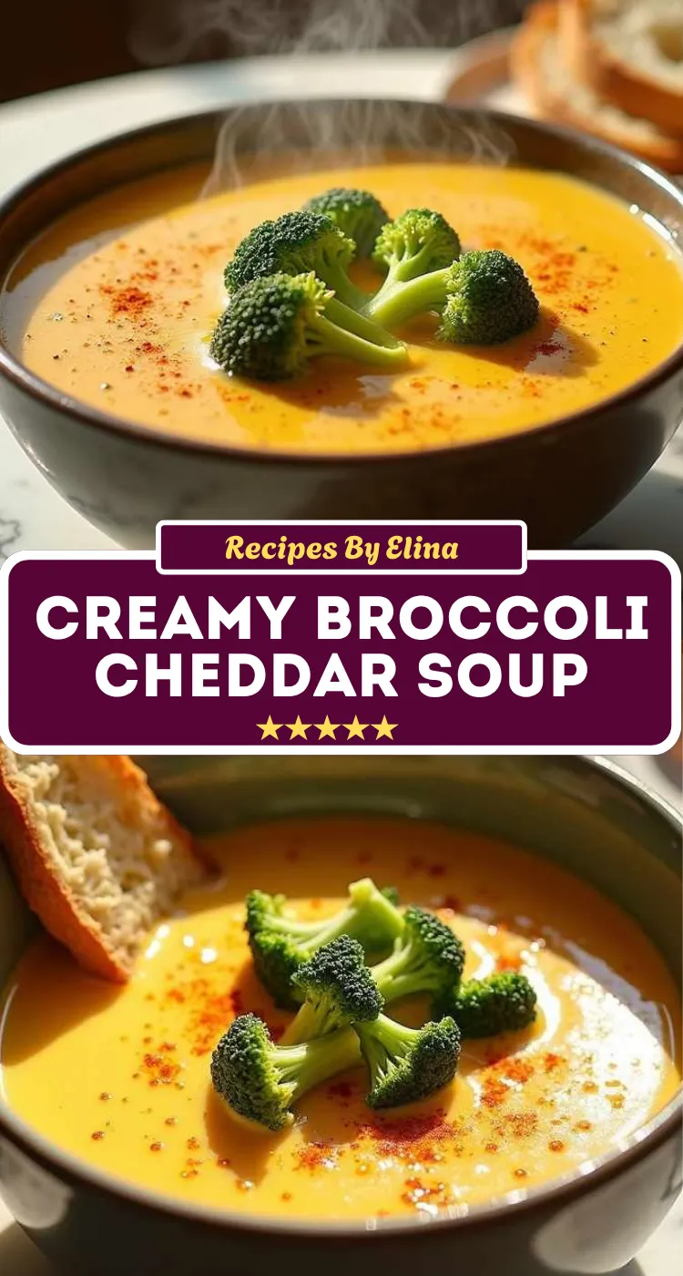 Creamy Broccoli Cheddar Soup