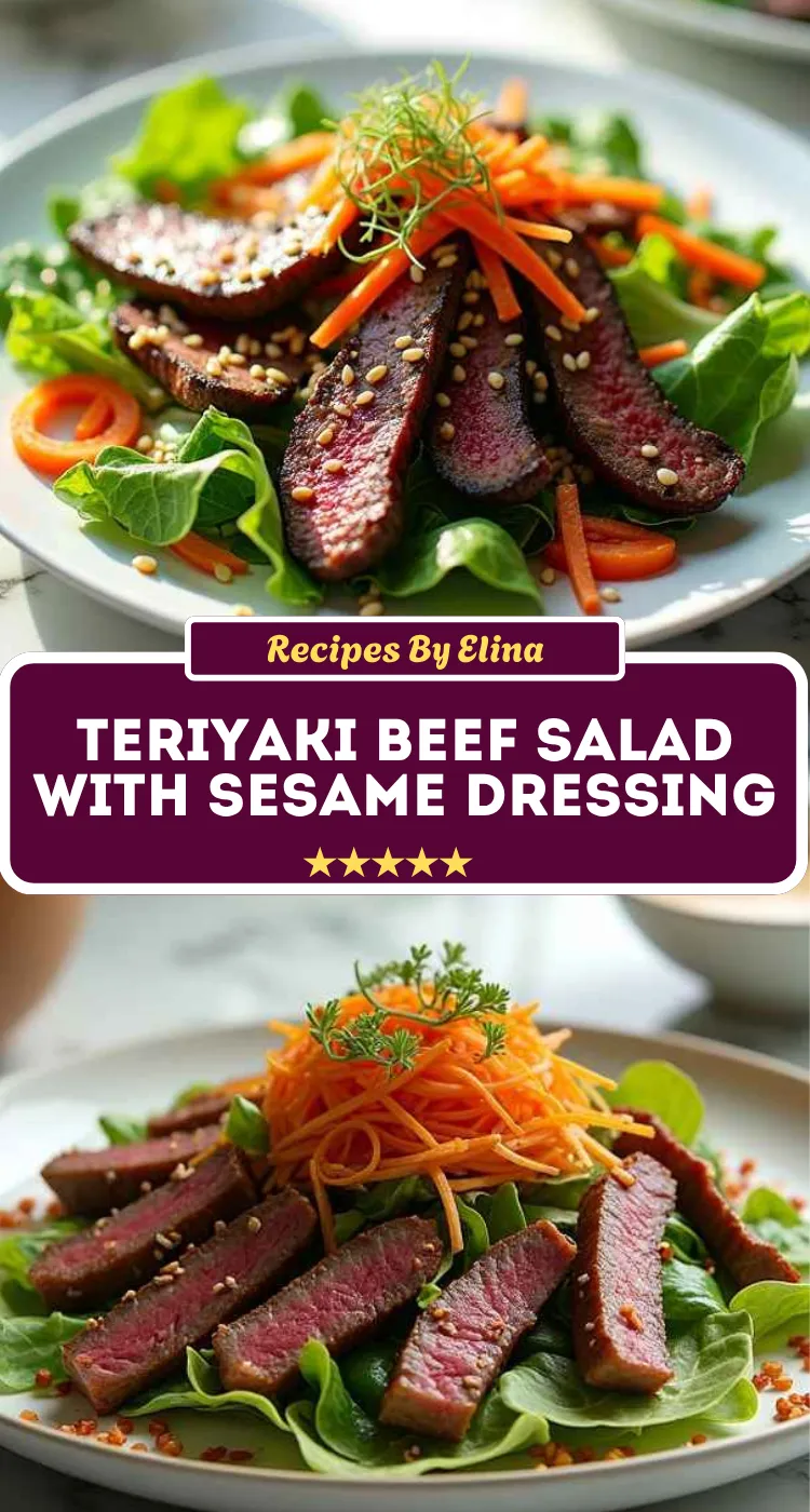 Teriyaki Beef Salad with Sesame Dressing