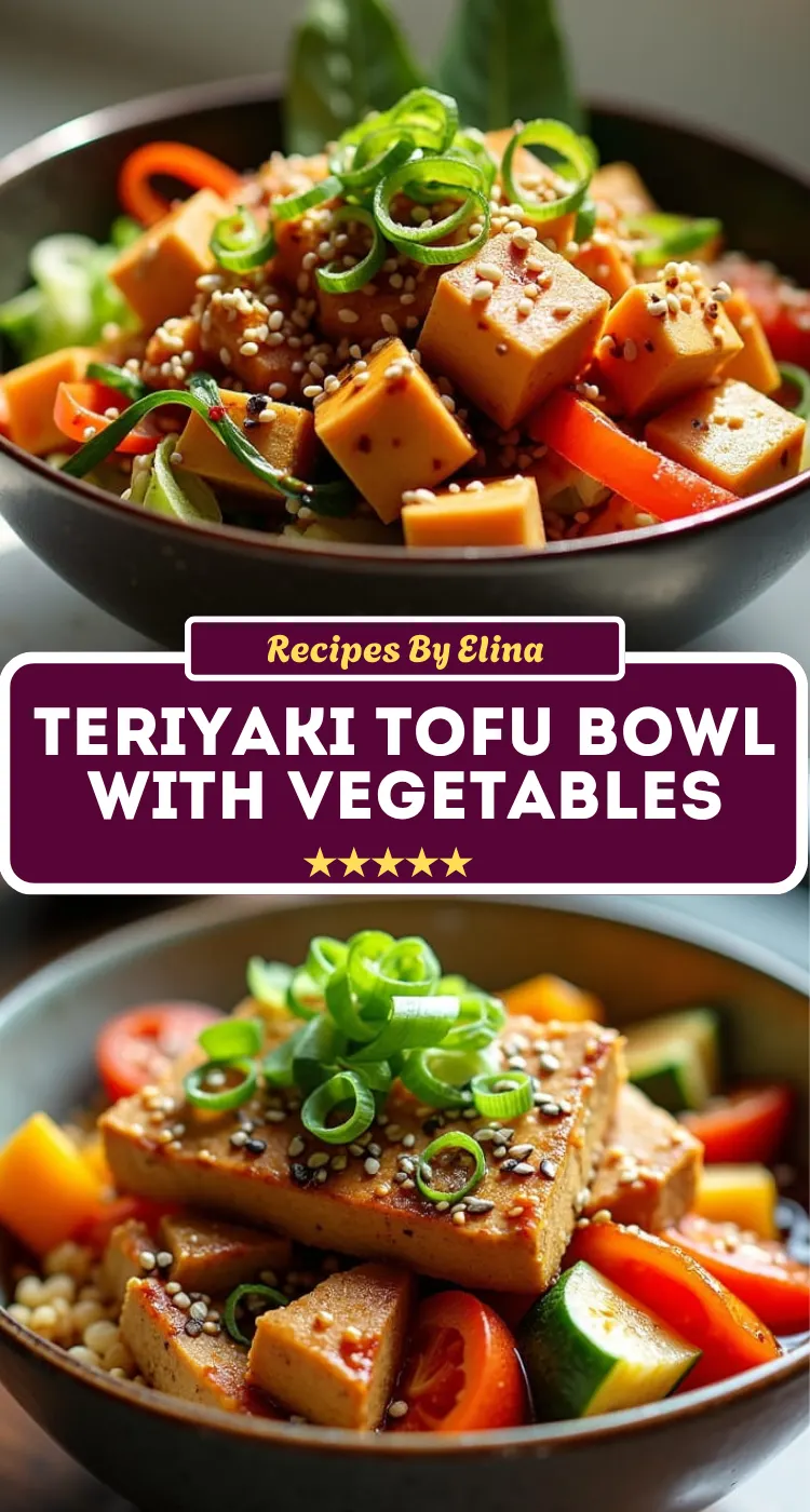 Teriyaki Tofu Bowl with Vegetables
